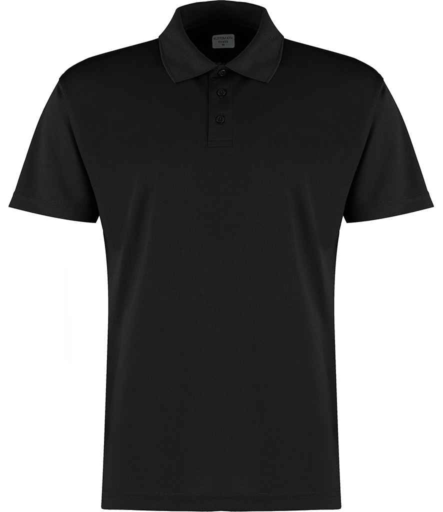 Kustom Kit - Cooltex Plus Micro Mesh Polo Shirt - K455 BLK XS