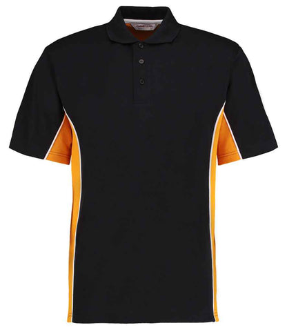 Kustom Kit - Track Poly/Cotton Piqué Polo Shirt - K475 BK/GO XXS