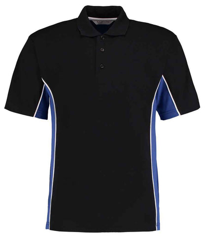 Kustom Kit - Track Poly/Cotton Piqué Polo Shirt - K475 BK/RY XXS