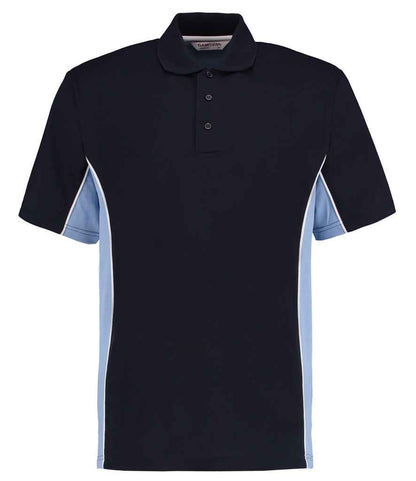 Kustom Kit - Track Poly/Cotton Piqué Polo Shirt - K475 NV/LB XXS
