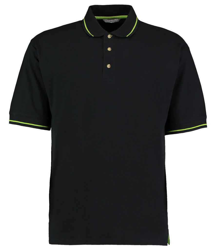 Kustom Kit - St Mellion Tipped Cotton Piqué Polo Shirt