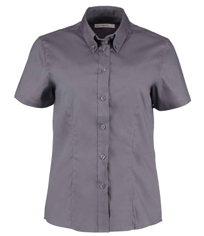 Kustom Kit - Ladies Premium Short Sleeve Tailored Oxford Shirt - K701 CHA 8