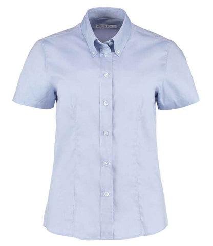 Kustom Kit - Ladies Premium Short Sleeve Tailored Oxford Shirt - K701 LBL 6