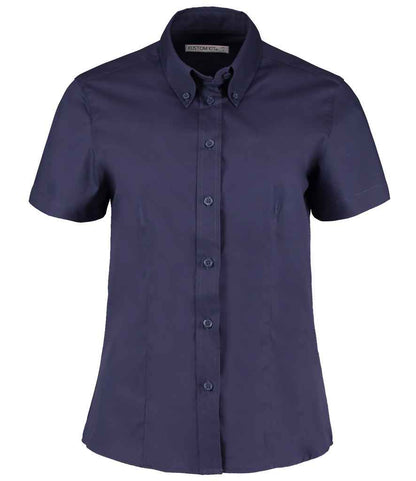 Kustom Kit - Ladies Premium Short Sleeve Tailored Oxford Shirt - K701 MNV 8