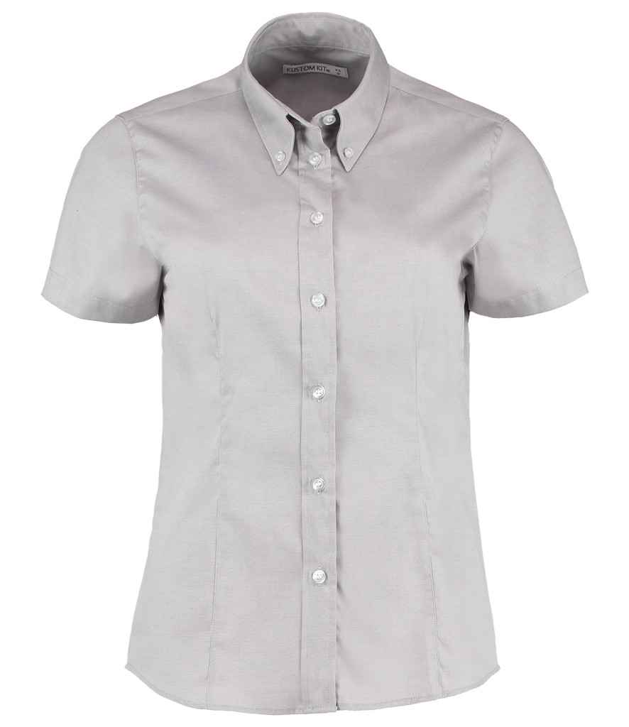 Kustom Kit - Ladies Premium Short Sleeve Tailored Oxford Shirt - Pierre Francis