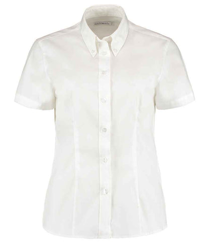 Kustom Kit - Ladies Premium Short Sleeve Tailored Oxford Shirt - K701 BLK 6