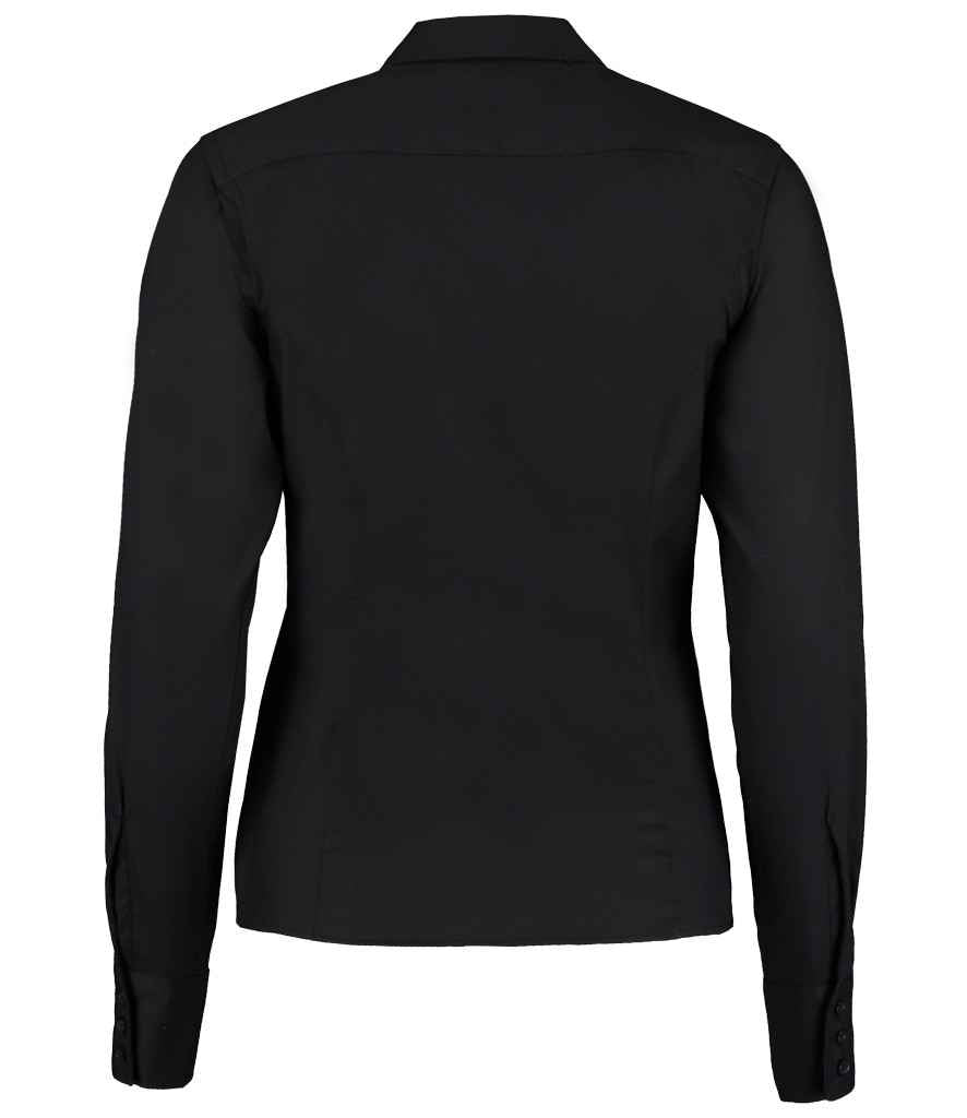 Kustom Kit - Ladies Premium Long Sleeve Tailored Oxford Shirt