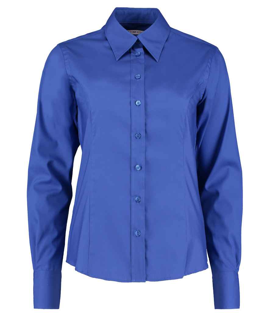 Kustom Kit - Ladies Premium Long Sleeve Tailored Oxford Shirt - Pierre Francis