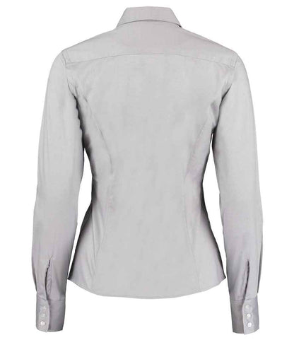 Kustom Kit - Ladies Premium Long Sleeve Tailored Oxford Shirt - Pierre Francis