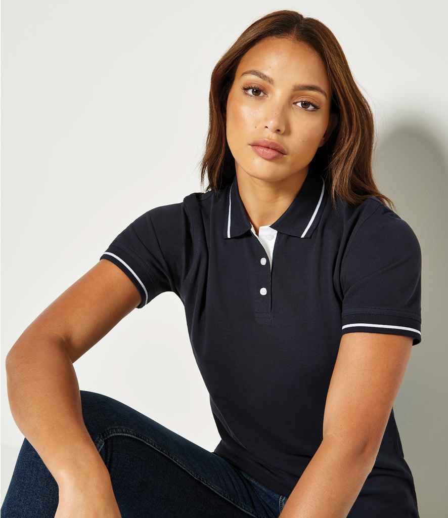 Kustom Kit - Ladies St Mellion Tipped Cotton Piqué Polo Shirt - Pierre Francis