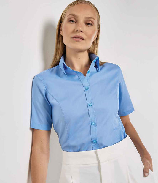 Kustom Kit - Ladies Short Sleeve Tailored Business Shirt - K742F LBL 6