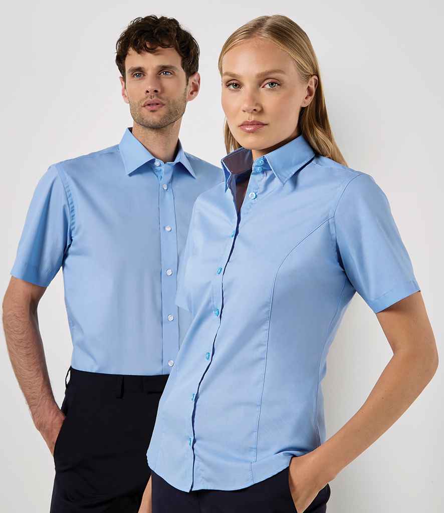 Kustom Kit Ladies Short Sleeve Tailored Business Shirt - Pierre Francis