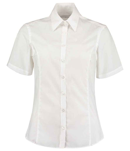 Kustom Kit - Ladies Short Sleeve Tailored Business Shirt - K742F WHI 6