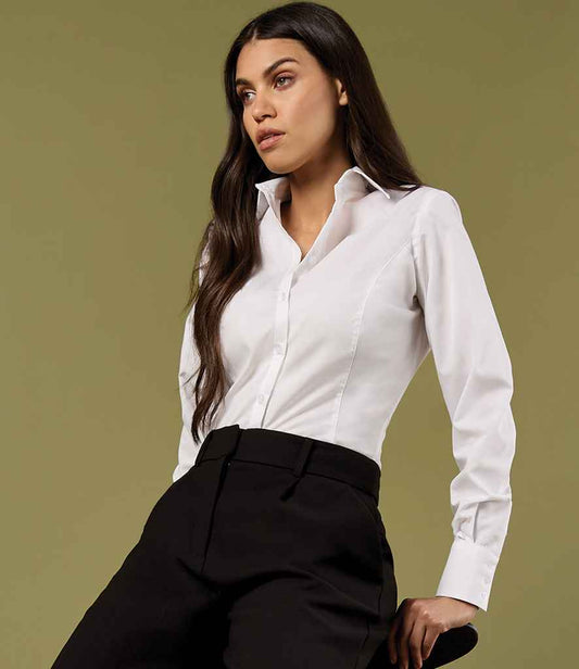 Kustom Kit - Ladies Long Sleeve Tailored Business Shirt