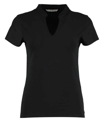 Kustom Kit - Ladies V Neck Corporate Top - K770 BLK 8/10