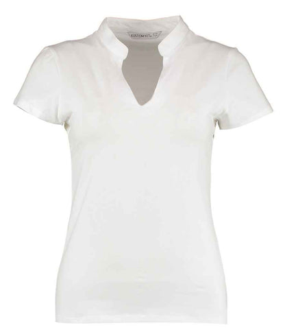Kustom Kit - Ladies V Neck Corporate Top - K770 WHI 8/10
