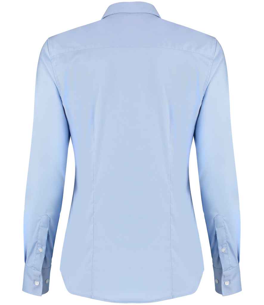 Kustom Kit - Ladies Long Sleeve Tailored Stretch Oxford Shirt