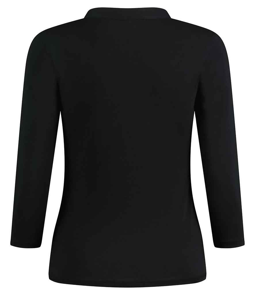 Kustom Kit - Ladies 3/4 Sleeve Mandarin Collar Top