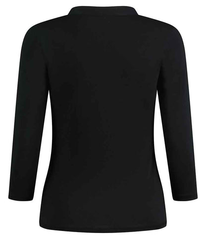 Kustom Kit - Ladies 3/4 Sleeve Mandarin Collar Top - Pierre Francis