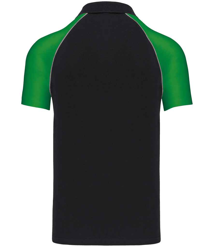 Kariban - Baseball Cotton Piqué Polo Shirt