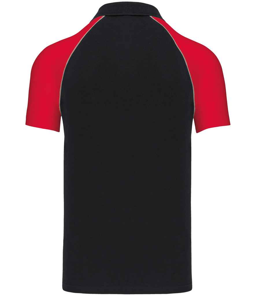 Kariban - Baseball Cotton Piqué Polo Shirt - Pierre Francis