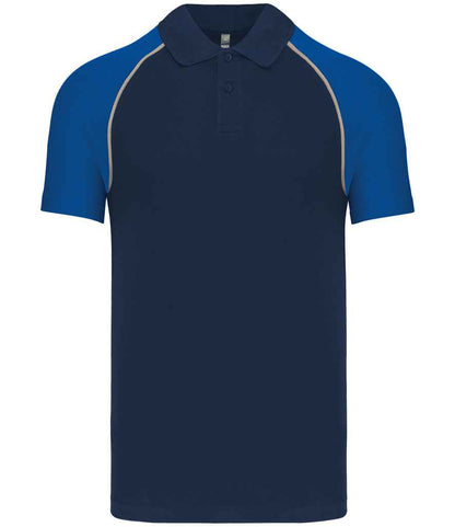 Kariban - Baseball Cotton Piqué Polo Shirt - KB226 NV/RY S