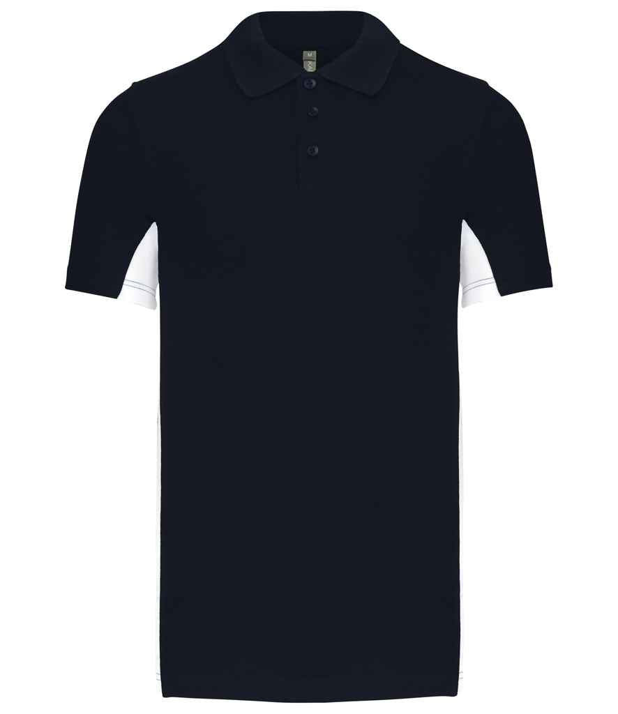 Kariban - Flag Poly / Cotton Piqué Polo Shirt - KB232 NV/WH S