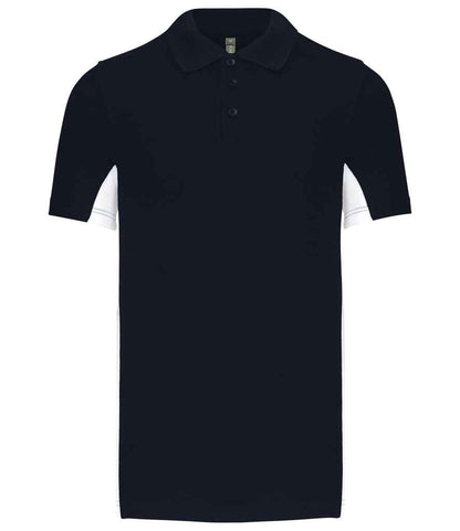 Kariban - Flag Poly / Cotton Piqué Polo Shirt - KB232 NV/WH S