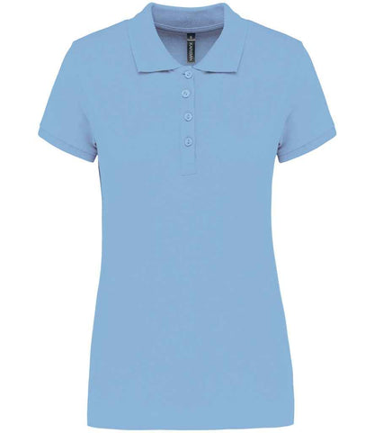 Kariban Ladies Short Sleeve Piqué Polo Shirt - KB255 SKY XS