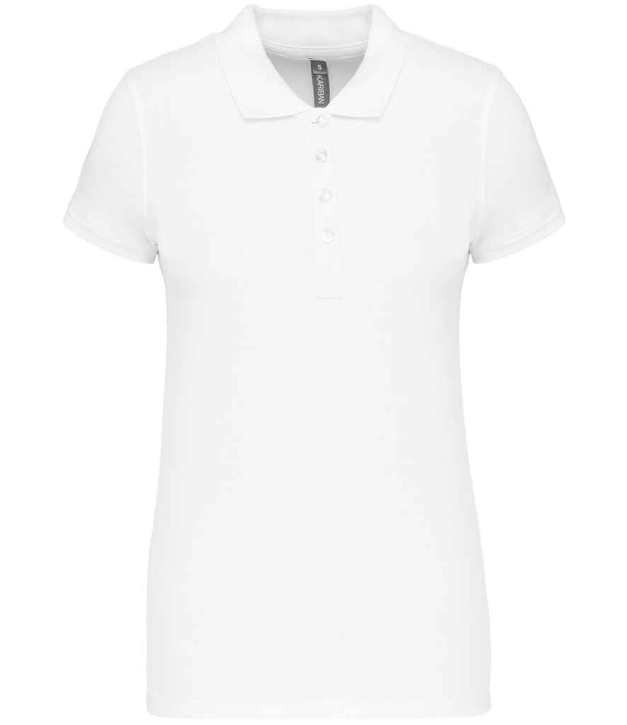 Kariban Ladies Short Sleeve Piqué Polo Shirt - KB255 WHI XS