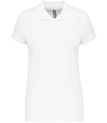 Kariban Ladies Short Sleeve Piqué Polo Shirt - KB255 WHI XS