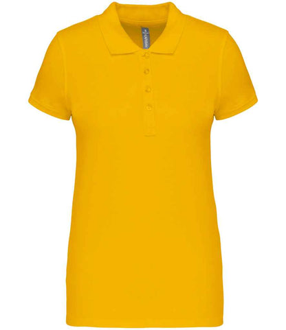 Kariban Ladies Short Sleeve Piqué Polo Shirt - KB255 YEL XS