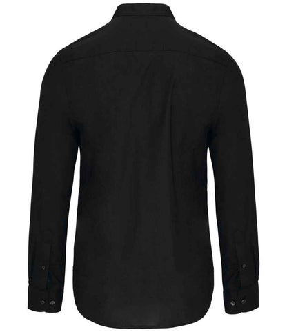 Kariban - Long Sleeve Mandarin Collar Shirt - Pierre Francis