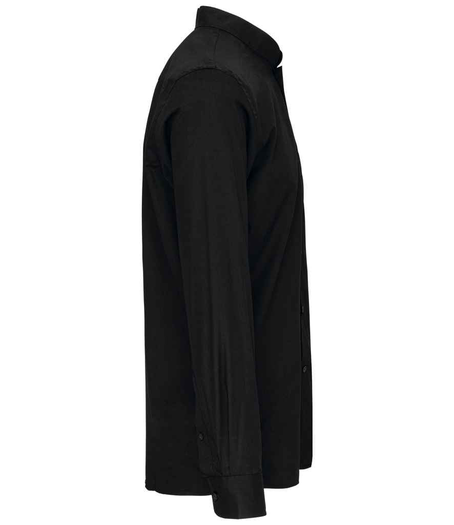 Kariban - Long Sleeve Mandarin Collar Shirt