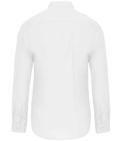 Kariban - Long Sleeve Mandarin Collar Shirt - Pierre Francis