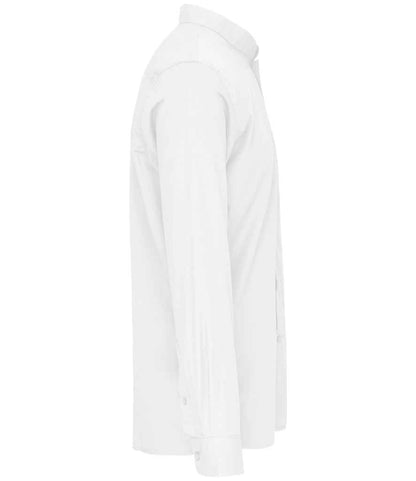 Kariban - Long Sleeve Mandarin Collar Shirt - Pierre Francis