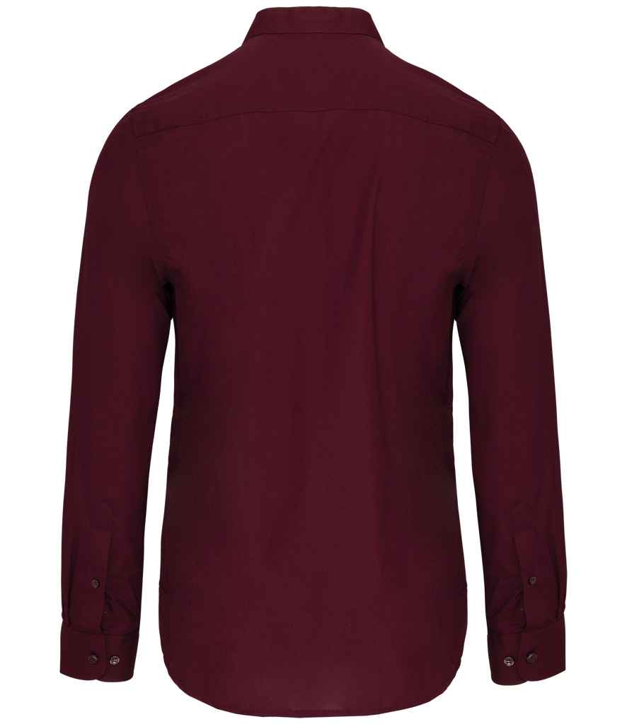 Kariban - Long Sleeve Mandarin Collar Shirt - Pierre Francis
