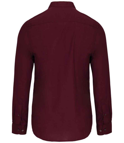 Kariban - Long Sleeve Mandarin Collar Shirt - Pierre Francis