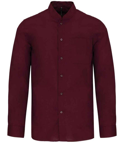 Kariban - Long Sleeve Mandarin Collar Shirt - KB515 WIN S