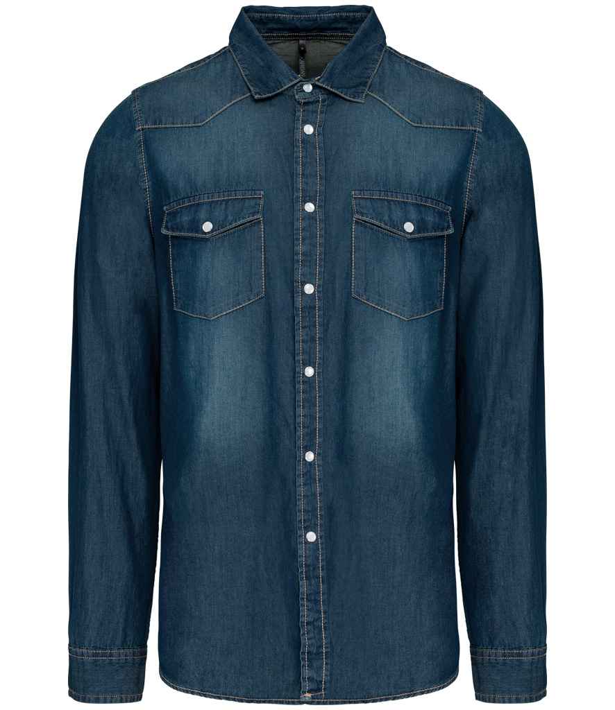 Kariban - Long Sleeve Denim Shirt - Pierre Francis