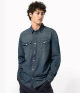 Kariban - Long Sleeve Denim Shirt - Blue Jean (Model)