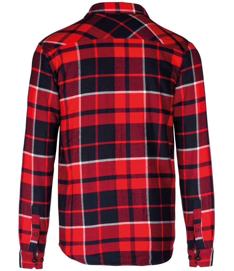 Kariban - Sherpa Lined Checked Shirt Jacket - Pierre Francis