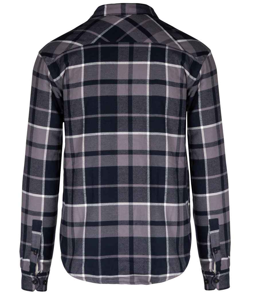 Kariban - Sherpa Lined Checked Shirt Jacket - Pierre Francis