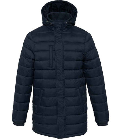 Kariban - Lightweight Long Padded Parka Jacket - KB6128 NAV S
