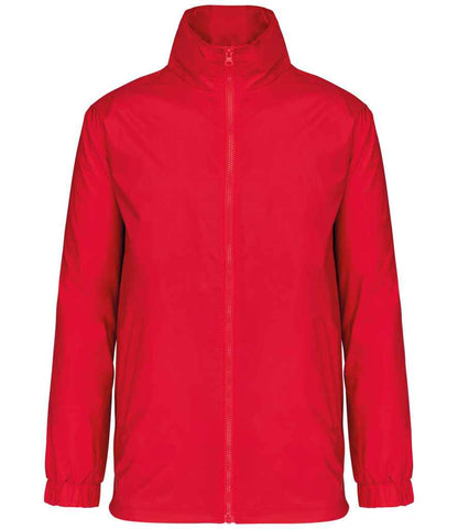 Kariban - Lined Windbreaker Jacket - KB687 RED S
