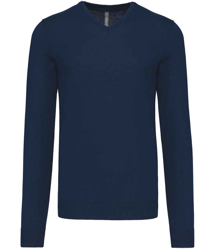 Kariban - Cotton Acrylic V Neck Sweater - KB965 NAV S