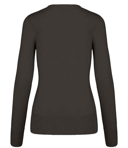 Kariban - Ladies Cotton Acrylic V Neck Sweater - Pierre Francis