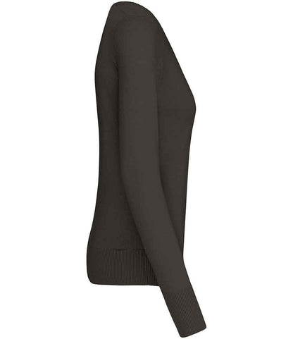 Kariban - Ladies Cotton Acrylic V Neck Sweater - Pierre Francis