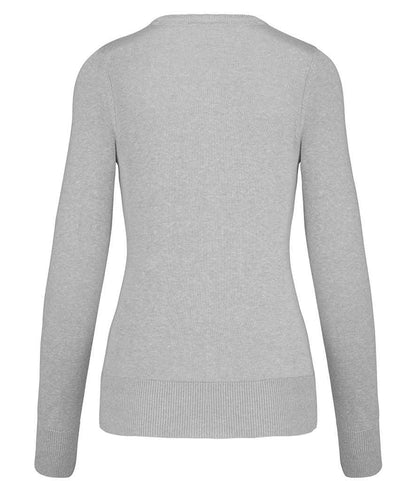 Kariban - Ladies Cotton Acrylic V Neck Sweater - Pierre Francis