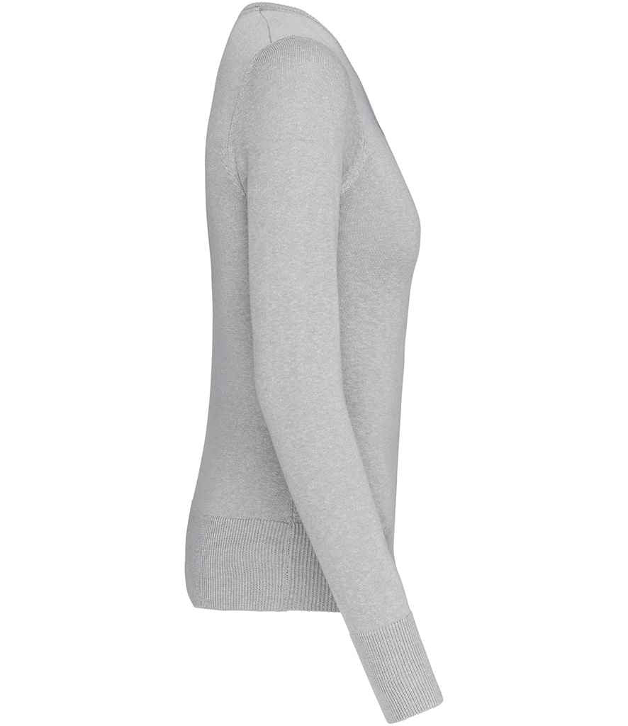 Kariban - Ladies Cotton Acrylic V Neck Sweater - Pierre Francis